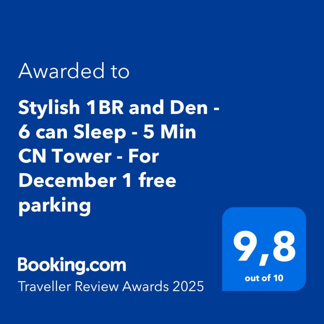 Stylish 1Br And Den - Cn Tower -5 Min Apartment Toronto Luaran gambar